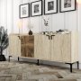 HANAH HOME Komoda Venedik Walnut Travertine - slika 4