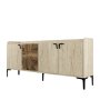 HANAH HOME Komoda Venedik Walnut Travertine - slika 1