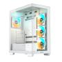 GIGABYTE C500 Panoramic Stealth Ice GB-C500PI ST Belo midi kućište - slika 1