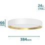 PHILIPS Hanoo 24W 27K plafonjera bela - slika 3