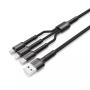 LDNIO LC93 3u1 kabl za punjač USB A na lightning/microUSB/USB-C - slika 1