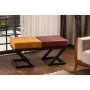 Atelier del Sofa Tabure Brda Mustard Claret Red - slika 1