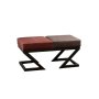 Atelier del Sofa Tabure Brda Anthracite Claret Red - slika 2