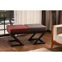 Atelier del Sofa Tabure Brda Anthracite Claret Red - slika 1