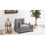 Atelier del Sofa Fotelja Fly Armchair Left Grey - slika 4