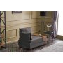 Atelier del Sofa Fotelja Fly Left Anthracite - slika 2