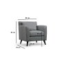 Atelier del Sofa Fotelja Nordic Armchair Patterned - slika 5