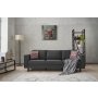 Atelier del Sofa Sofa trosed Kale Linen Anthracite - slika 1