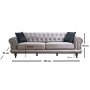Atelier del Sofa Sofa trosed Polyanna Grey - slika 5