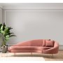 Atelier del Sofa Sofa trosed Eses Right Pink - slika 1