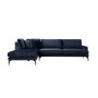 Atelier del Sofa Ugaona garnitura Papira Corner Left (Chl+3R) Navy Blue - slika 3