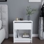 HANAH HOME Noćni stočić Sheridan White - slika 1