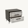 HANAH HOME Noćni stočić Night Light Grey - slika 2