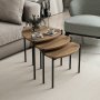 HANAH HOME Set stolova Lenny Walnut - slika 2