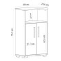 HANAH HOME Kupatilski ormarić Moon Sapphire Oak White - slika 5