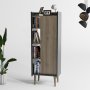 HANAH HOME Komoda Lagomood Ruby Walnut Anthracite - slika 2