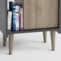 HANAH HOME Komoda Lagomood Ruby Walnut Anthracite - slika 5