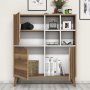 HANAH HOME Višenamenski ormar Pulse Walnut White - slika 2