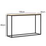 HANAH HOME Konzolni stočić Artur Black Oak - slika 4
