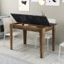 HANAH HOME Kuhinjski sto Kiev 509 Walnut Black - slika 3