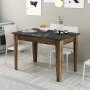 HANAH HOME Kuhinjski sto Kiev 509 Walnut Black - slika 1
