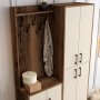 HANAH HOME Cipelarnik sa čivilukom Berlin BA Walnut Cream - slika 4