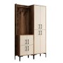 HANAH HOME Cipelarnik sa čivilukom Berlin BA Walnut Cream - slika 5