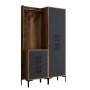 HANAH HOME Cipelarnik sa čivilukom Berlin BA Walnut Anthracite - slika 5