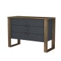 HANAH HOME Komoda Bumerang Walnut Anthracite - slika 5