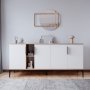 HANAH HOME Komoda Tarz Oak White - slika 1