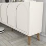 HANAH HOME Komoda Lyon 81 Cream Walnut - slika 4