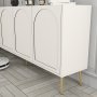 HANAH HOME Komoda Lyon 80 Cream Gold - slika 4