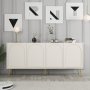 HANAH HOME Komoda Lyon 80 Cream Gold - slika 1