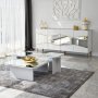 HANAH HOME Komoda Nice White Gold - slika 3