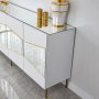 HANAH HOME Komoda Nice White Gold - slika 5