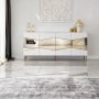 HANAH HOME Komoda Nice White Gold - slika 1