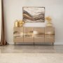 HANAH HOME Komoda Nice Bronze Gold - slika 1