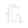 HANAH HOME Ormar Hedera 2 Atlantic - slika 5