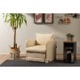 Atelier del Sofa Fotelja na razvlačenje Saga Single Cream - slika 1