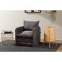 Atelier del Sofa Fotelja na razvlačenje Saga Single Grey - slika 1