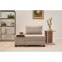 Atelier del Sofa Fotelja na razvlačenje Perenna Linen Left Cream - slika 1