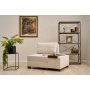 Atelier del Sofa Fotelja na razvlačenje Perenna Chenille Right Cream - slika 2