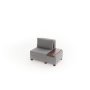 Atelier del Sofa Fotelja na razvlačenje Perenna Linen Right Grey - slika 5
