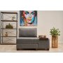 Atelier del Sofa Fotelja na razvlačenje Perenna Linen Right Grey - slika 1
