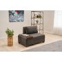 Atelier del Sofa Fotelja na razvlačenje Perenna Linen Left Anthracite - slika 2