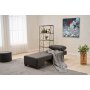 Atelier del Sofa Fotelja na razvlačenje Perenna Linen Left Anthracite - slika 3