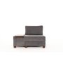 Atelier del Sofa Fotelja na razvlačenje Perenna Chenille Left Grey - slika 3