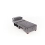 Atelier del Sofa Fotelja na razvlačenje Perenna Chenille Left Grey - slika 5