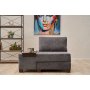 Atelier del Sofa Fotelja na razvlačenje Perenna Chenille Left Grey - slika 1