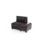 Atelier del Sofa Fotelja na razvlačenje Perenna Chenille Right Anthracite - slika 5
